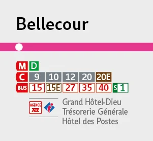 Bellecour subway station - platforms A and D